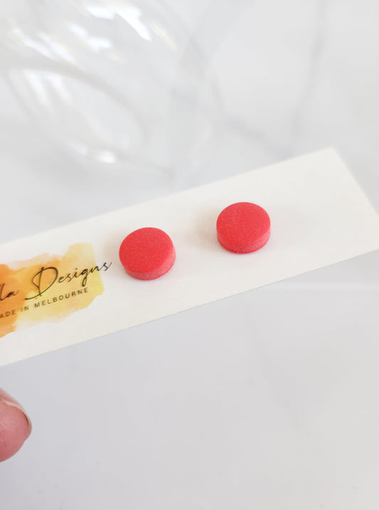 Medium Studs - Raspberry