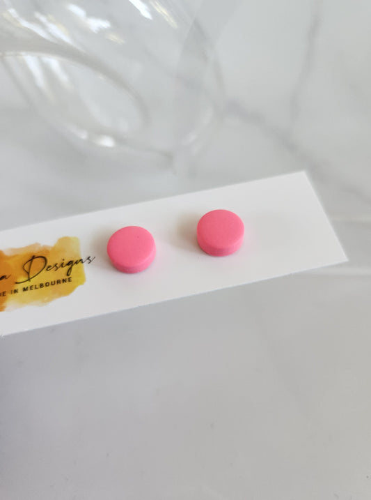 Medium Studs - Hot Pink